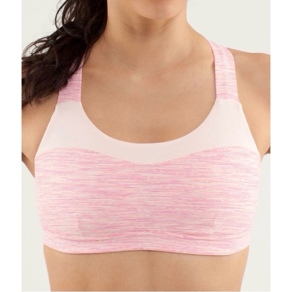 Lululemon Run: Hook Me Up Bra Pink